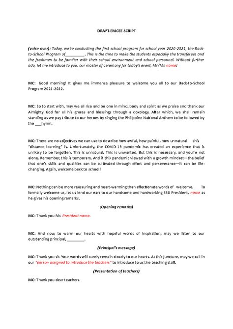 Emcee Script – ExpertMC.